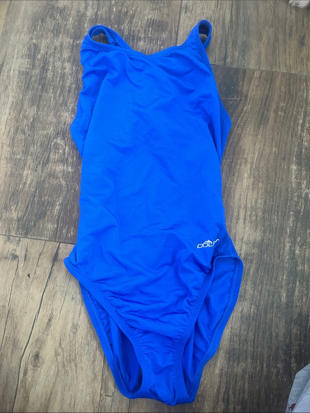 Dolfin Girls Blue Athletic One-Piece Swimsuit